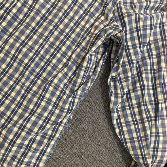 EUC Banana Republic Blue Plaid Shirt - Picture 5 of 6
